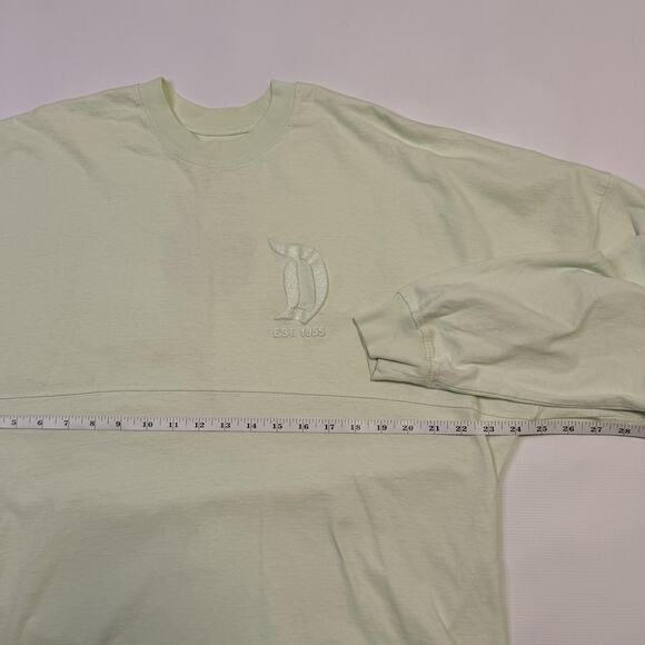 Disney Disneyland Resort Spirit Jersey Shirt Womens Large Mint Green Long Sleeve - Picture 7 of 9